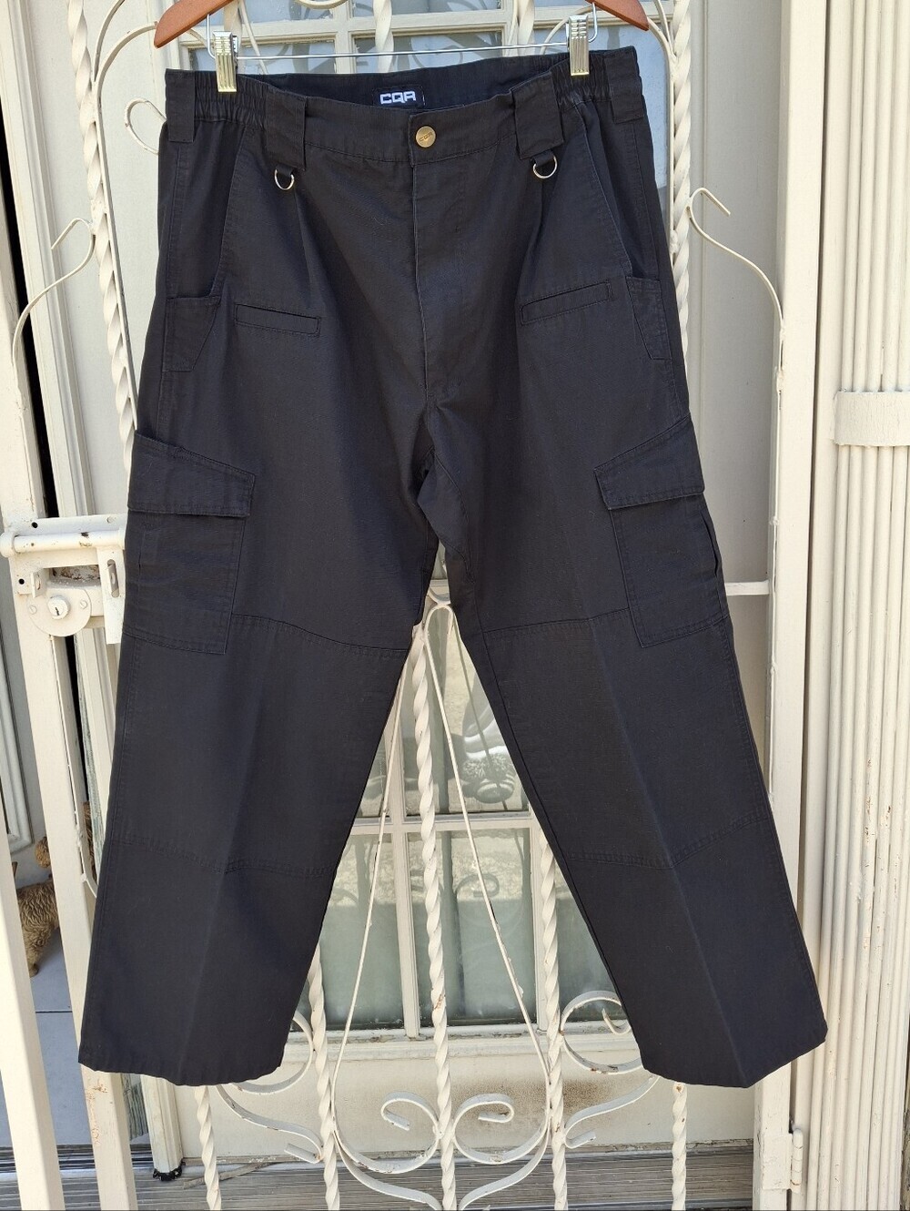 CQR Tlp-104 Lightweight Ripstop EDC Tactical Black Cargo Pants Men 36w X 30l - Picture 4 of 14